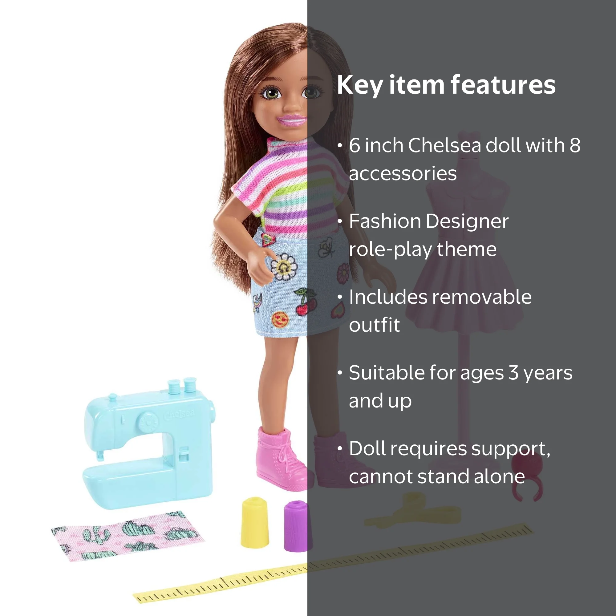 Chelsea Barbie Pop Barbie Chelsea HNY59 Poupée Blonde + Set De 20 Accessoires | Magasin De Jouets Miniatures Pour Enfant 3 Ans