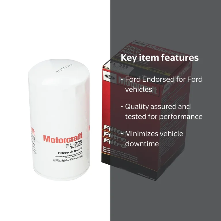 Motorcraft, Engine Oil Filter, FL-299, Vehicle Specific - Walmart.com
