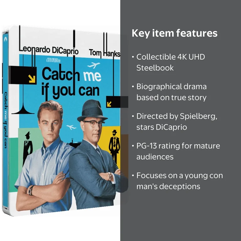 Paramount Home Video, Catch Me If You Can, Steelbook, 4K UHD