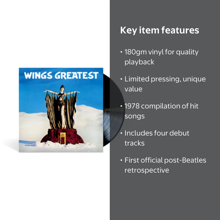 Wings - WINGS GREATEST - Music & Performance - Vinyl - Walmart.com