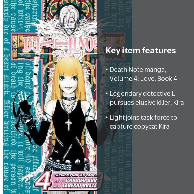 Death Note Death Note, Vol. 4: Love, Book 4, (Paperback) - Walmart.com