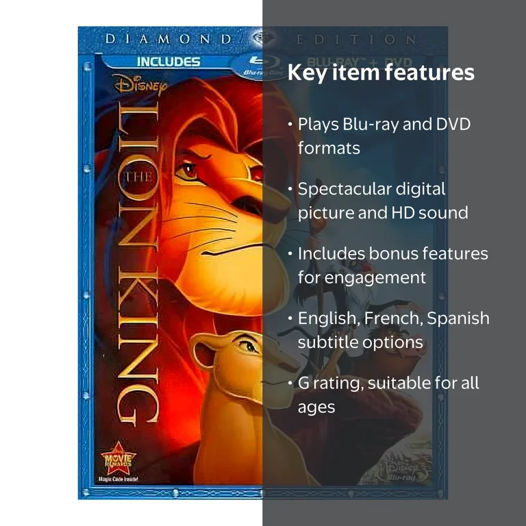 The Lion King (Diamond Edition) (Blu-ray + DVD) (Widescreen