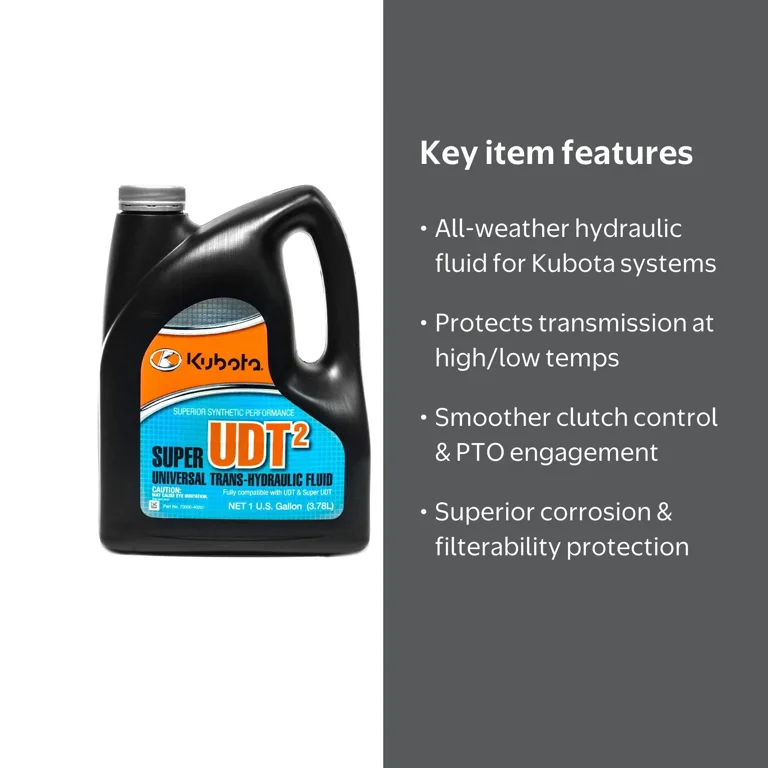 Kubota OEM Super UDT2 Trans-Hydraulic Fluid 1 Gallon 70000-40201