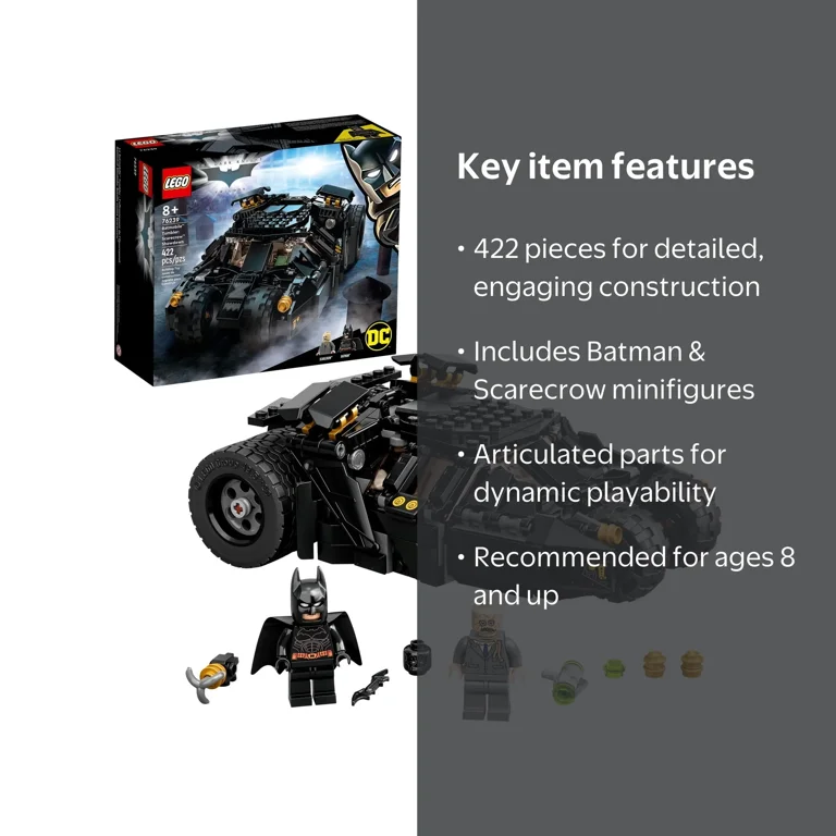 LEGO DC Batman Batmobile Tumbler Scarecrow Showdown, 76239, 422