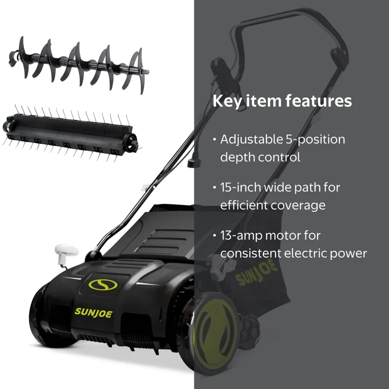 Sun Joe, Lawn Mower, 15-Inch, 13-Amp Electric, Green - Walmart.com Sun Joe, Lawn Mower, 15-Inch, 13-Amp Electric, Green - Walmart.com