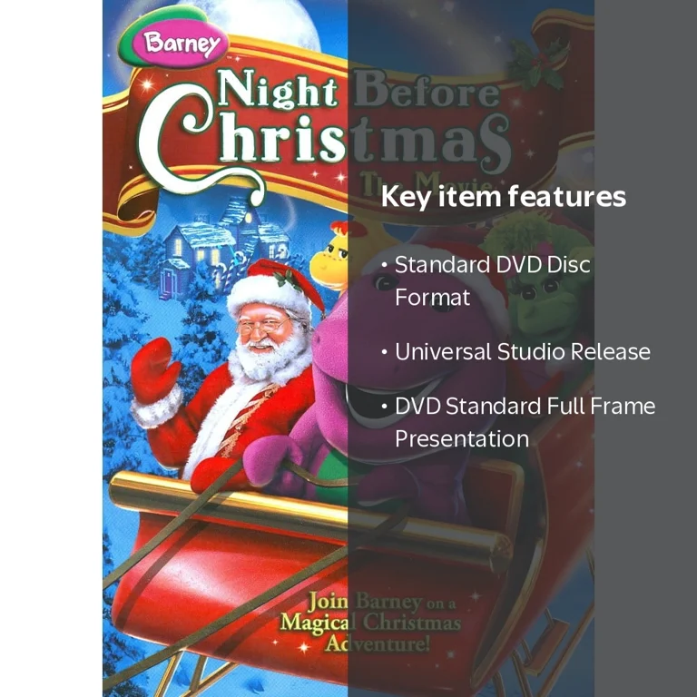 Barney Night Before Christmas The Movie, DVD, Universal - Walmart.com