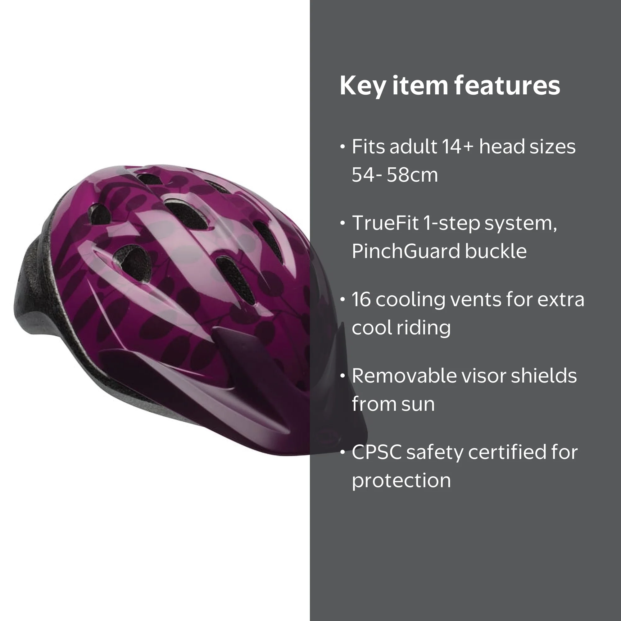 bell women's titanium purple palace hera helmet adults bike helmet Thalia Helmet, Emerald, Adult : Sports & Outdoors mold construction keeps the helmet lightweight and comfortable while elevating its durability Bell, Bike Helmet, Fang, Silver