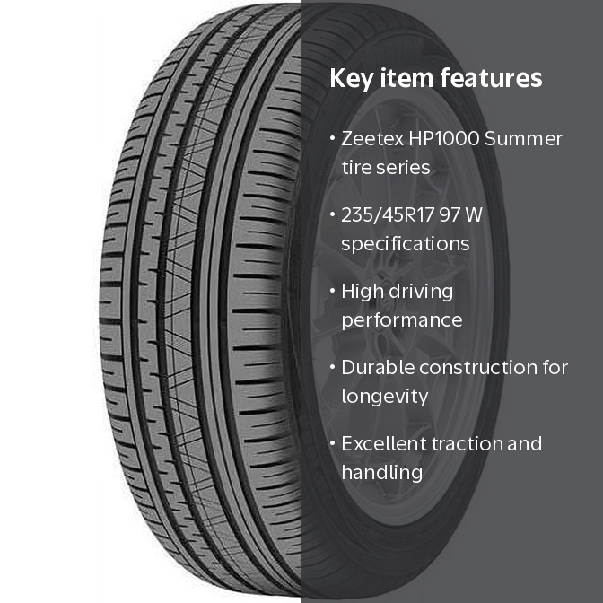 Zeetex HP1000 Summer 235/45R17 97 W Tire - Walmart.com