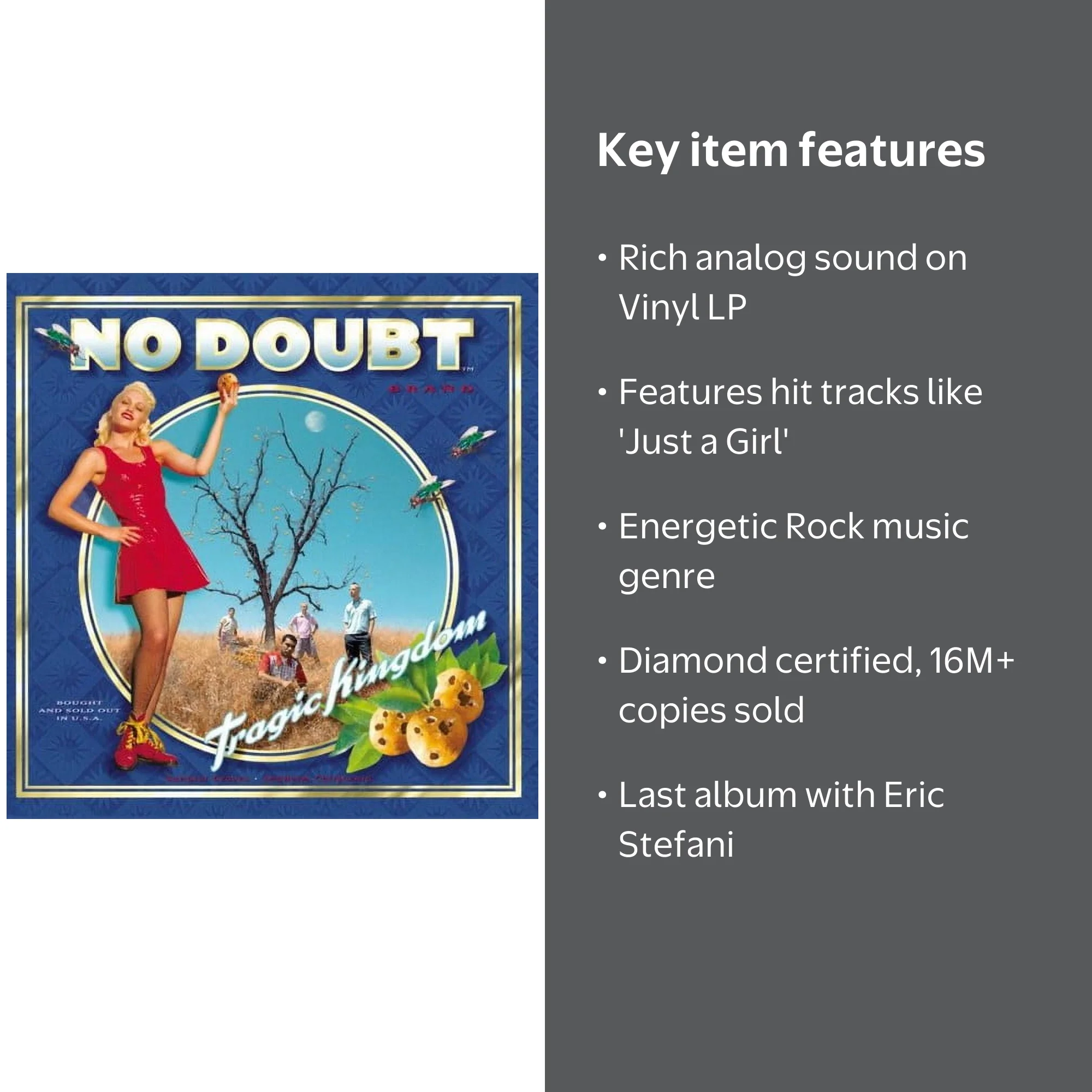 No Doubt - Tragic Kingdom - Rock - Vinyl LP Album - Walmart.com