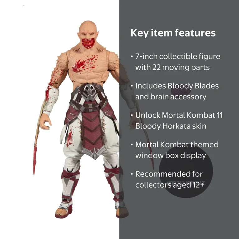 Mortal Kombat 4 Baraka Bloody Action Figure (7 Mortal Kombat 4 Baraka Bloody Action Figure (7