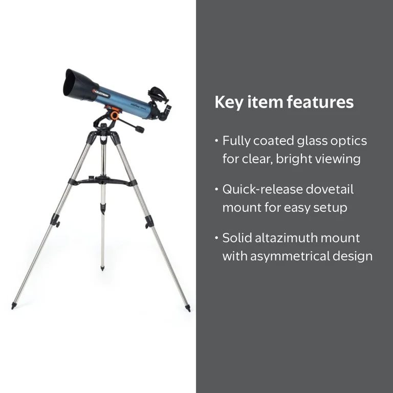 ゼンスイ ZC−100α Celestron Inspire 100AZ Telescope, Refractor - Walmart.com