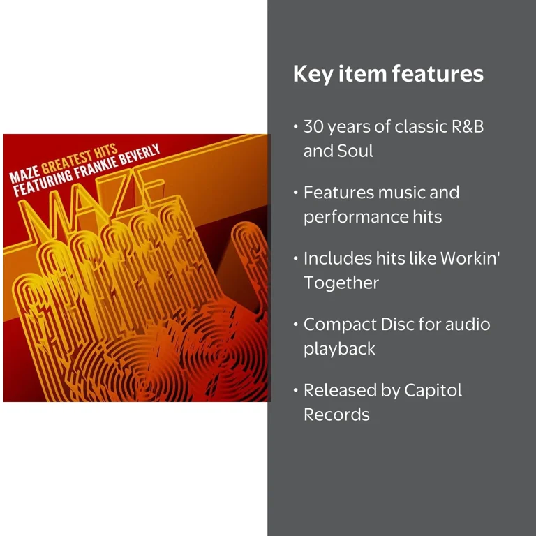 Maze - Greatest Hits: 30 Years of Soul, Music & Performance - CD