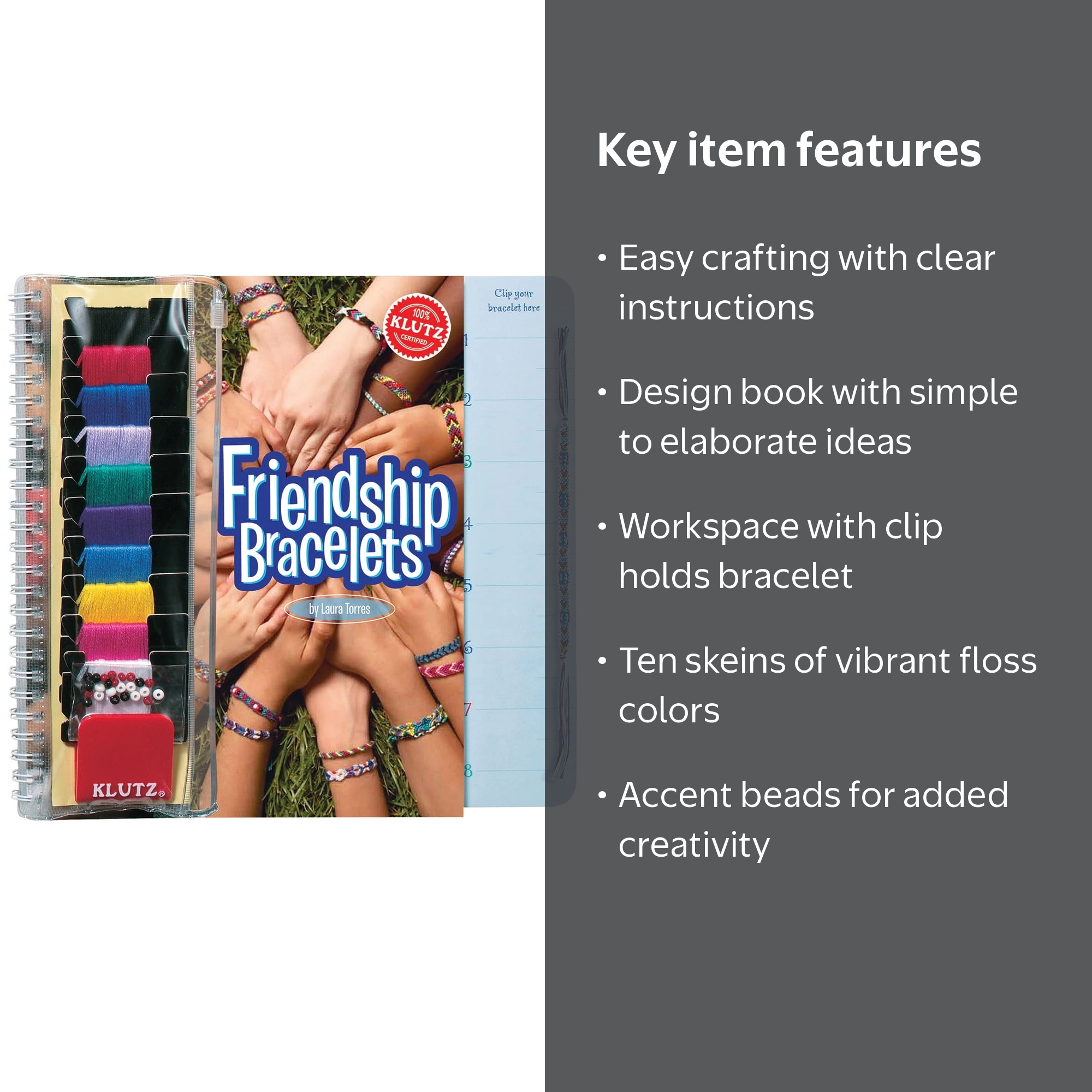 Klutz Friendship Bracelets Book (Spiral-Bound) - Walmart.com