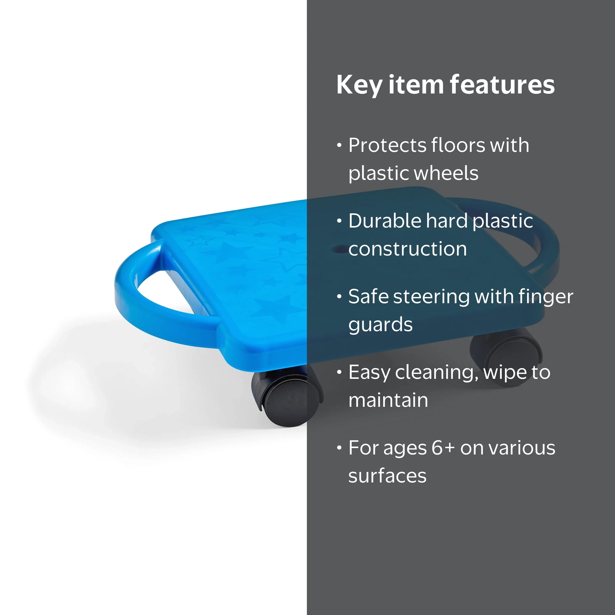 hand2mind Indoor Scooter Board for Kids with Safety Handles hand2mind Indoor Scooter Board for Kids with Safety Handles