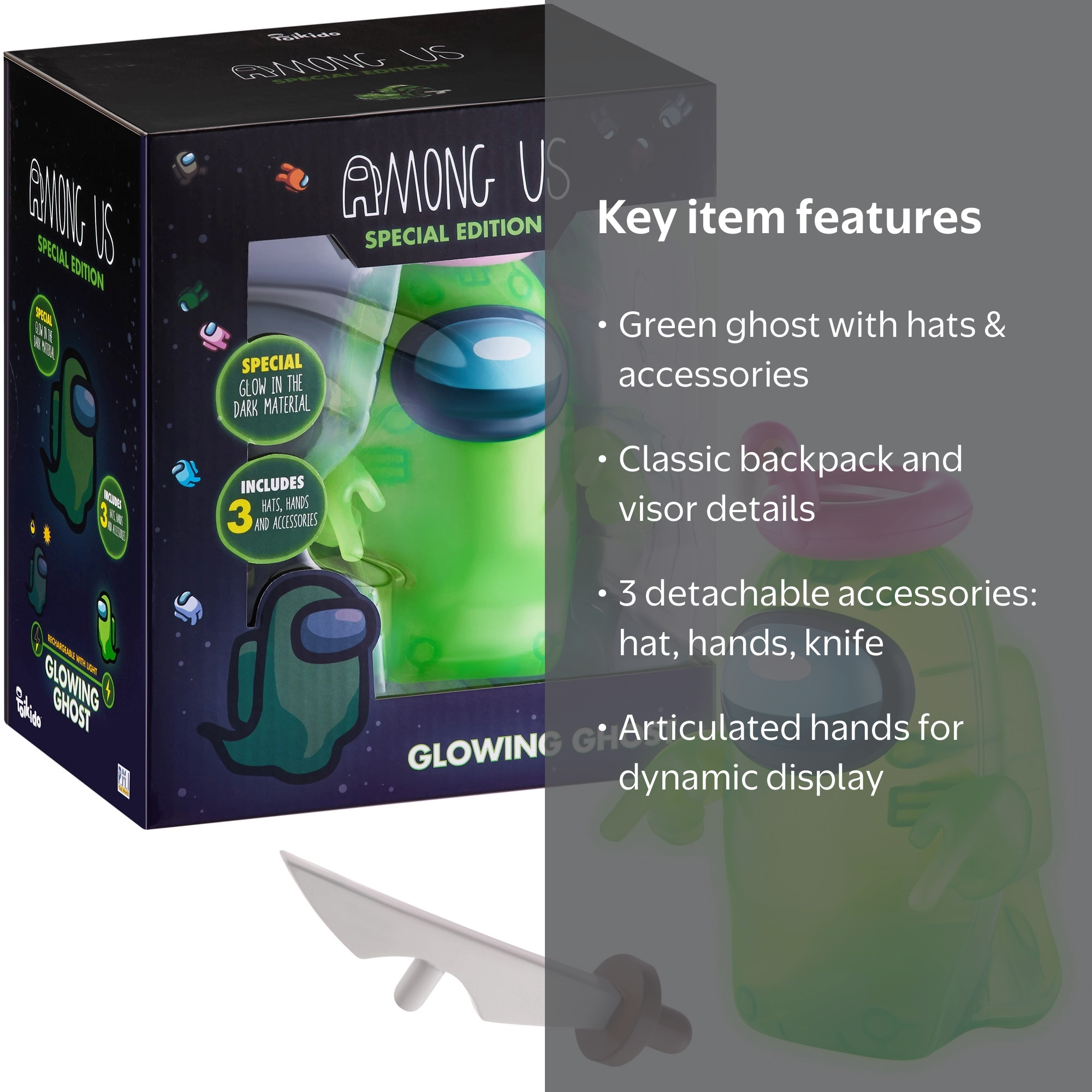 Among Us Glow in the Dark Ghost Action Figure in Blind Box Special