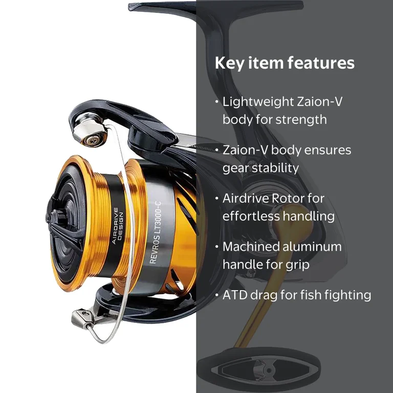 diawa revros fishing reels in saltwater Daiwa REVRLT5000-C LT Spinning Reel This is true carbon resin graphite Daiwa REVROS Reel! Extremely Popular