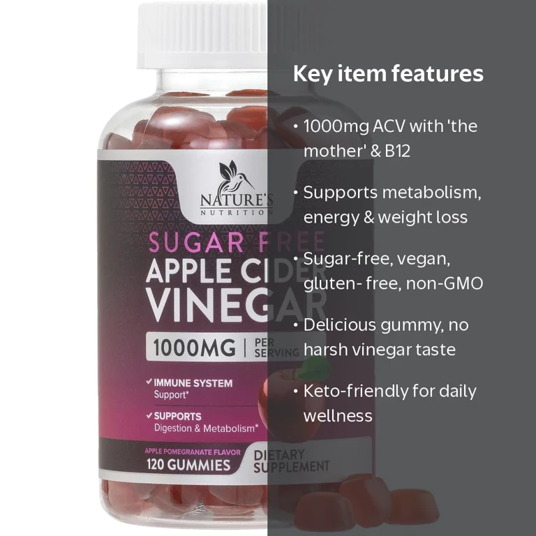 Nature's Nutrition, Apple Cider Vinegar Gummies
