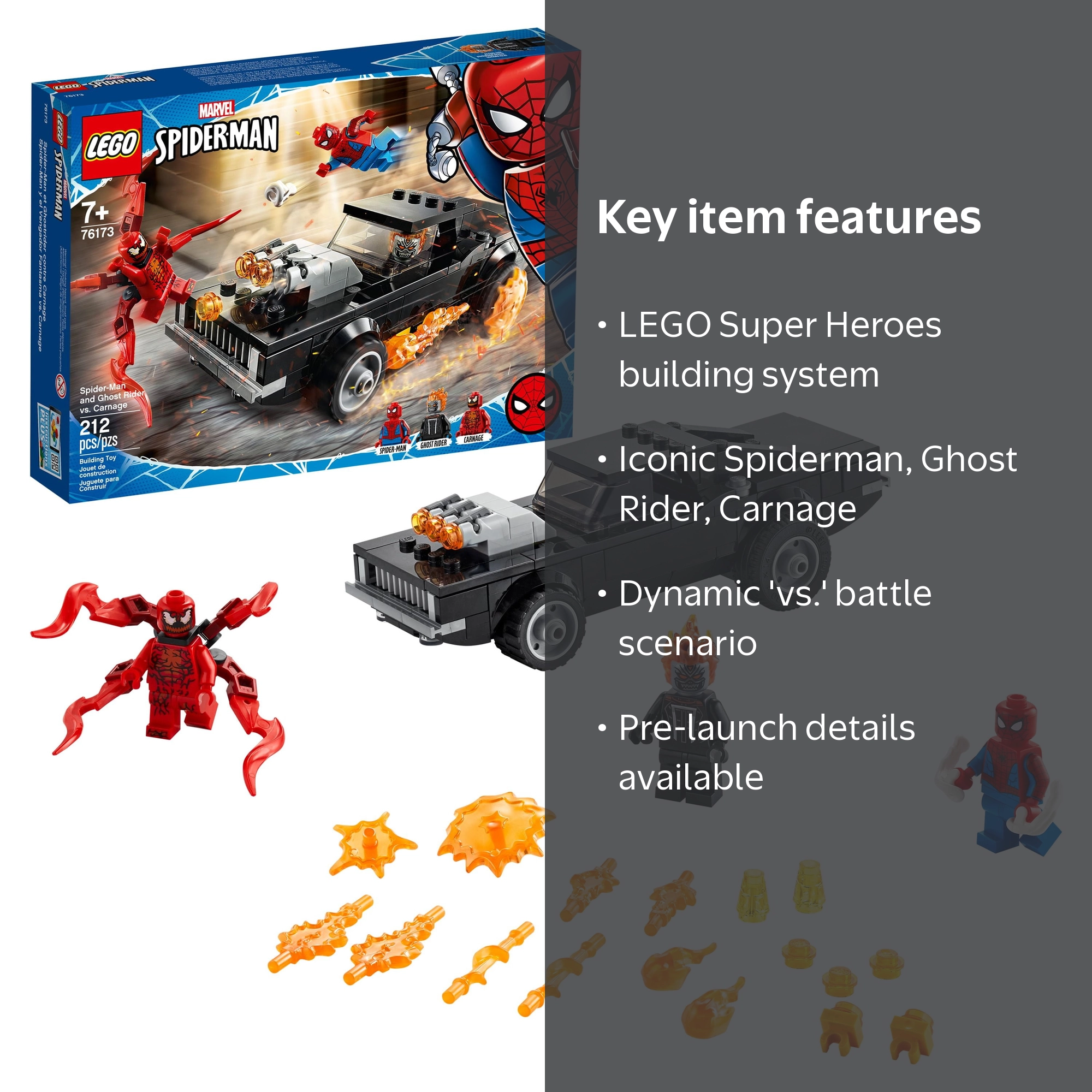 LEGO, Super Heroes, Spiderman and Ghost Rider vs Carnage - Walmart.com