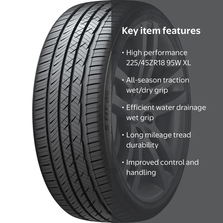 （送料無料）Laufenn S FIT AS-01 225/45R18 Laufenn S FIT AS LH01 All Season 225/45ZR18 95W XL Passenger Tire