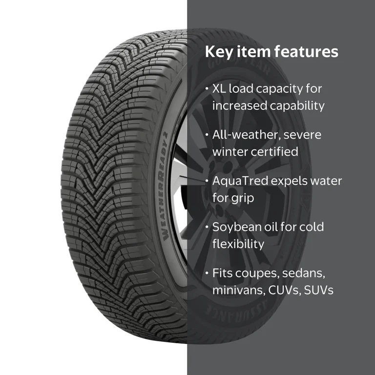 Goodyear, Passenger Tire, WeatherReady 2, 205/55R17, XL - Walmart.com