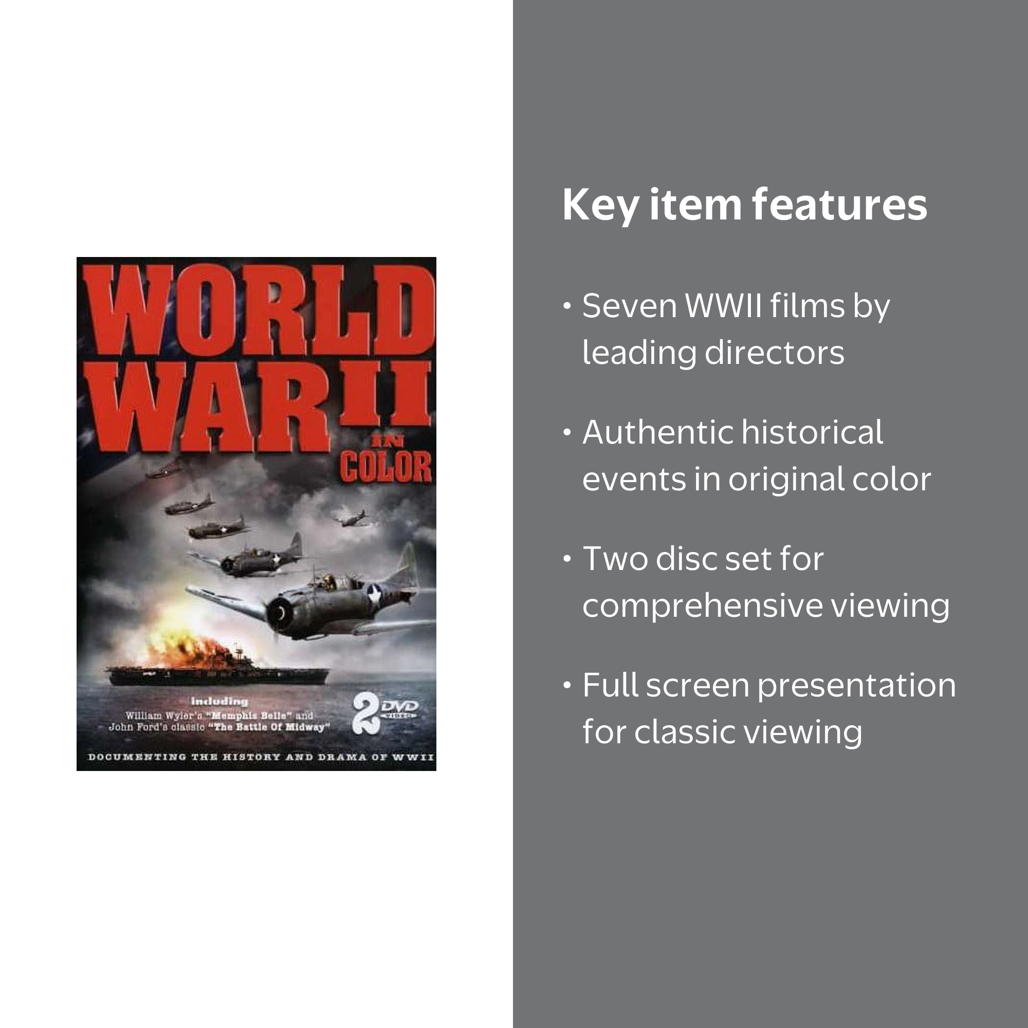 World War II in Color (DVD), Timeless Media, Documentary - Walmart.com