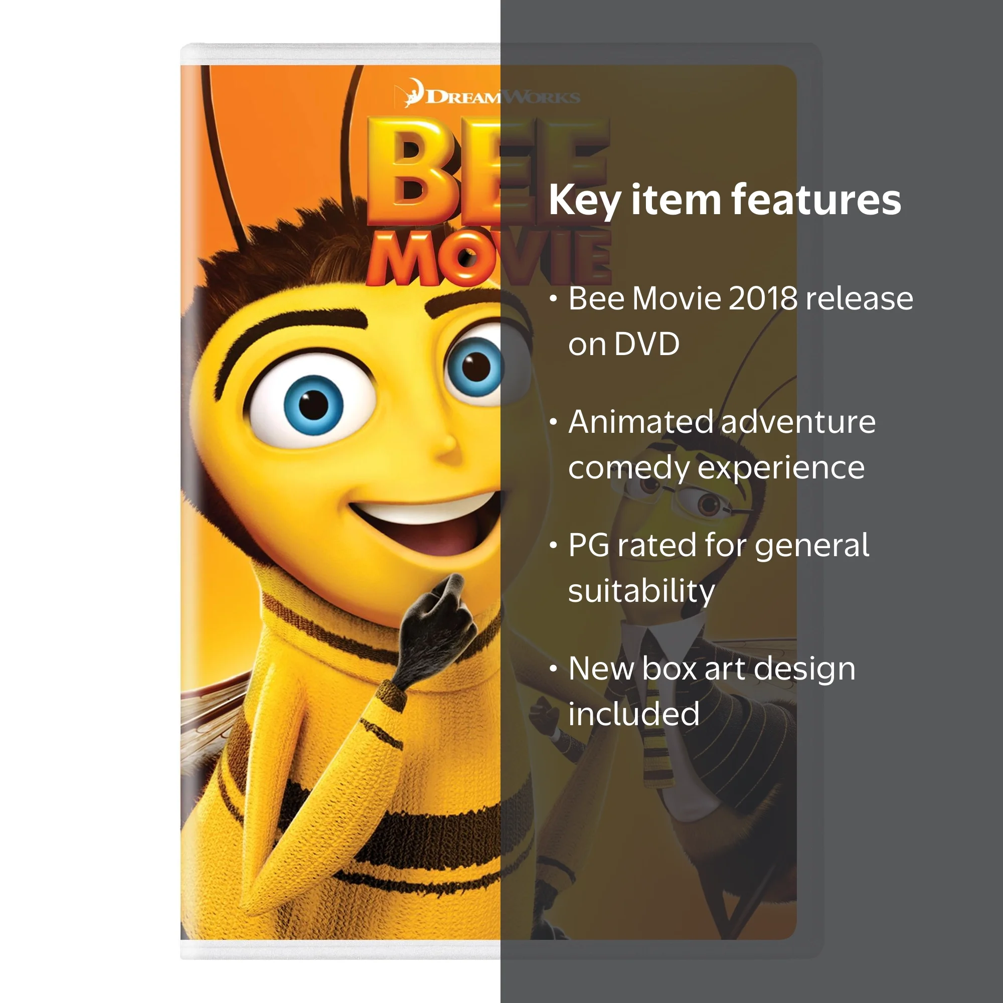 SDS, Bee Movie DVD, New Box Art, Animation, Adventure, Comedy PG