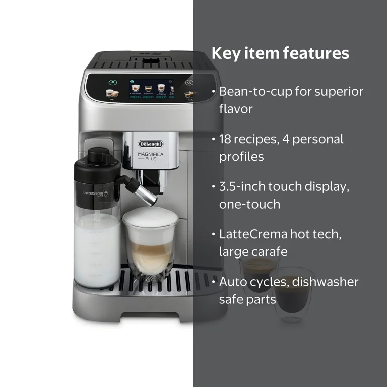 De'Longhi Magnifica Plus Bean-to-Cup Espresso and Cappuccino