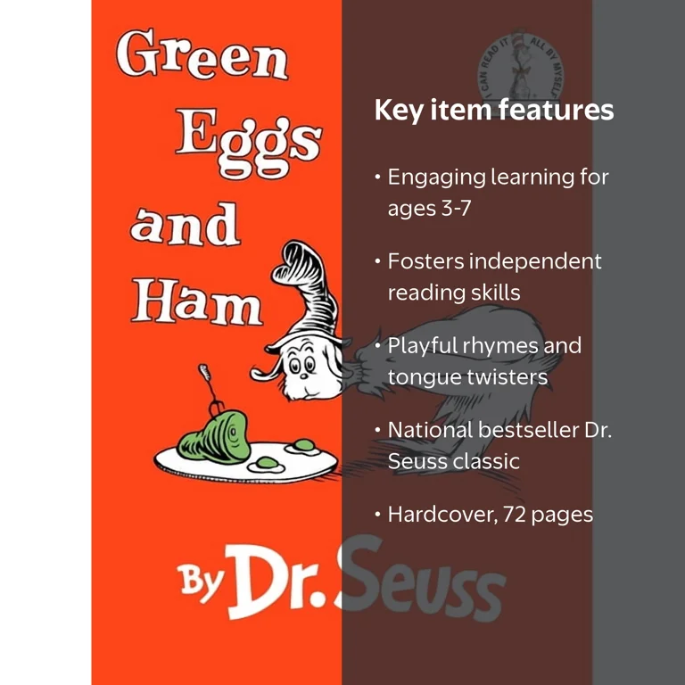 Beginner Books Green Eggs and Ham, (Hardcover) - Walmart.com