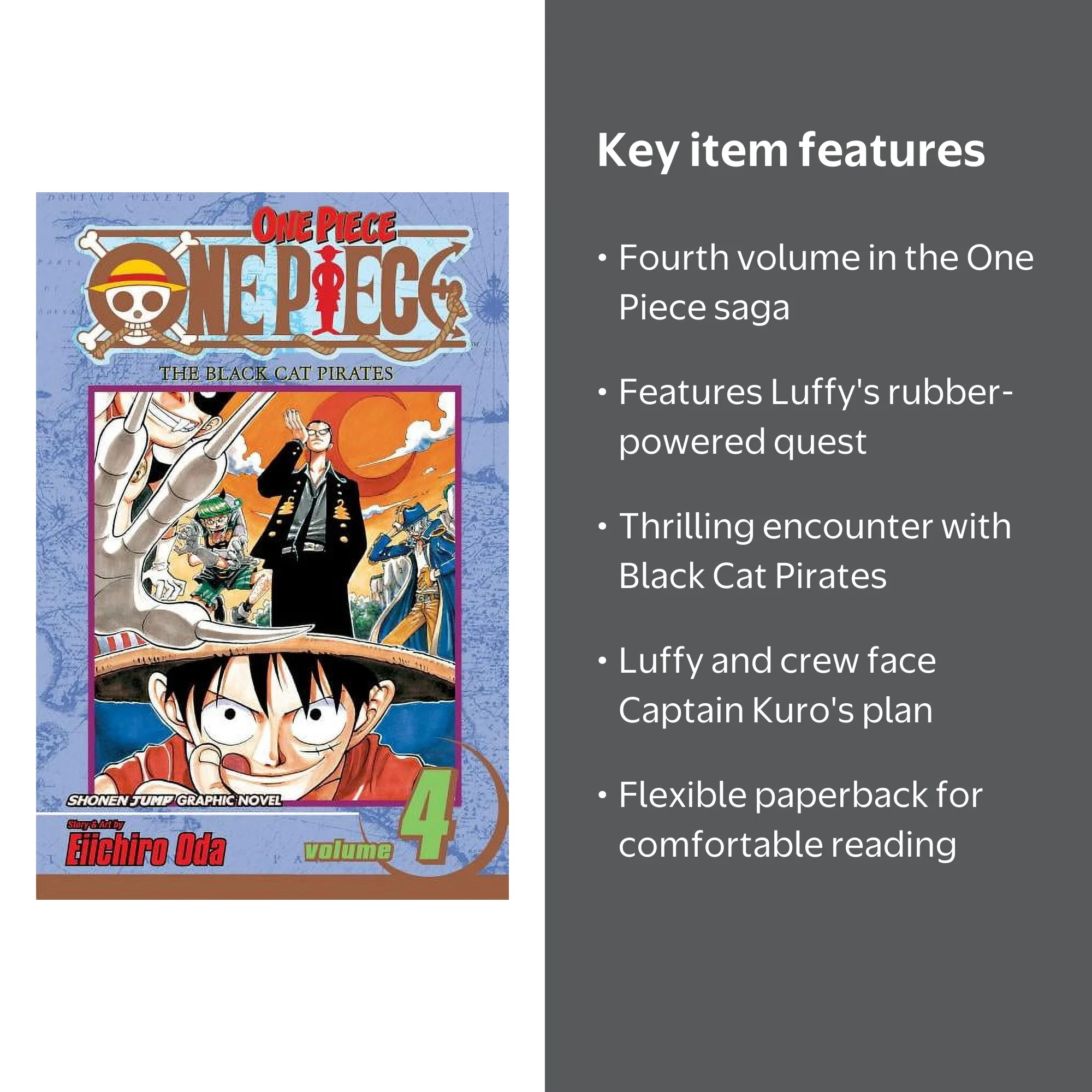Eiichiro Oda, One Piece: The Black Cat Pirates, Volume 4