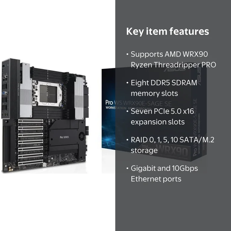 ASUS, Motherboard, Pro WS WRX90E-SAGE SE, Socket sTR5 DDR5