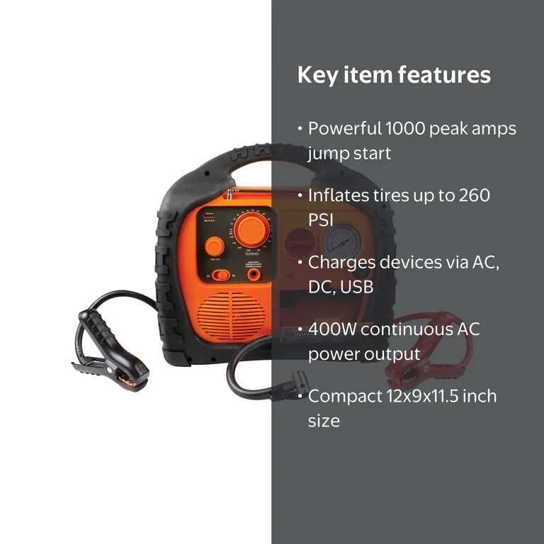 Wagan Power Dome Plex JumpStarter - Walmart.com