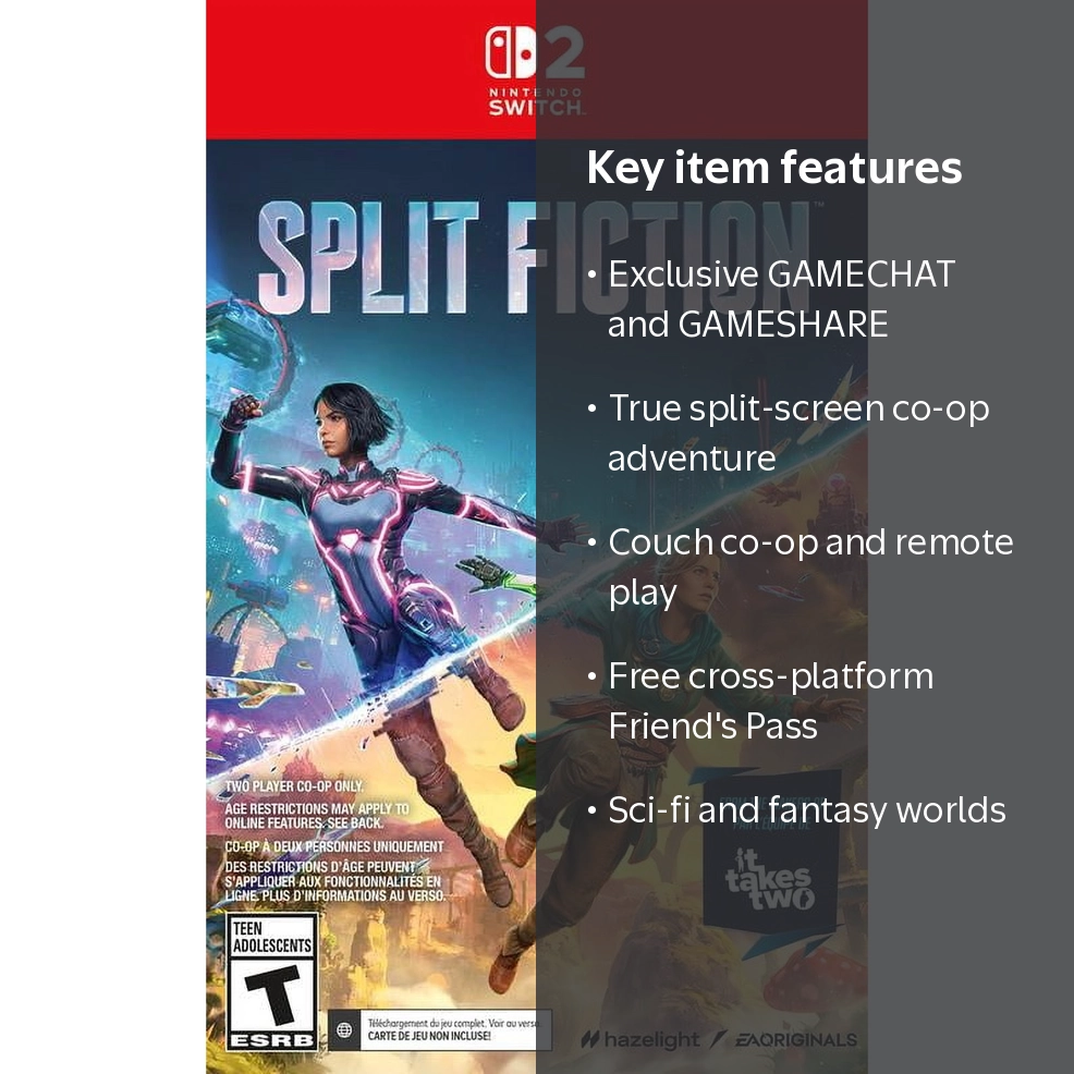 Electronic Arts, Split Fiction, Nintendo Switch 2 Game, Co-Op