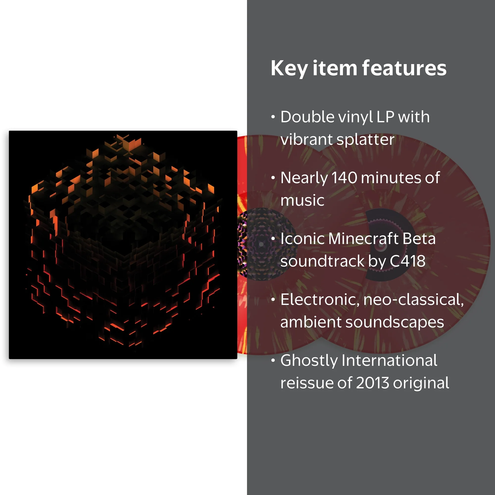 C418 Vinyl Record Soundtrack - Minecraft Volume Beta Game - Music