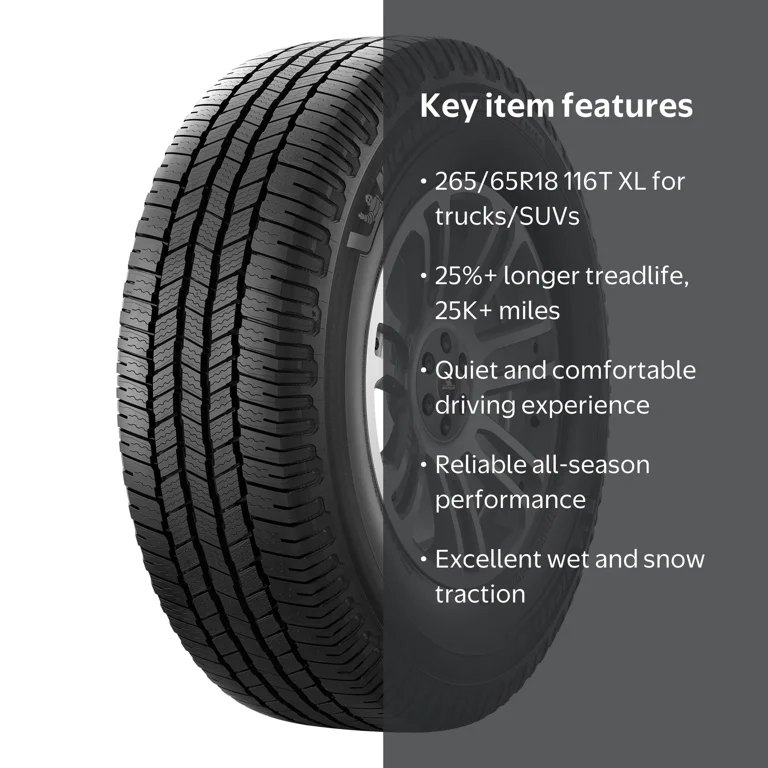 Michelin, Defender LTX MS2 Tire, 265/65R18, 116T XL, All-Season