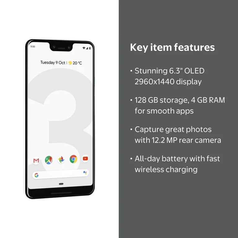 Google Pixel 3 XL - 4G smartphone - RAM 4 GB / Internal Memory 128