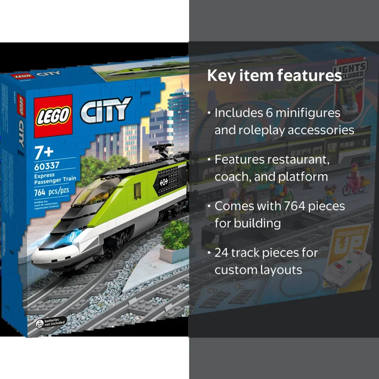LEGO City Express Passenger Train Set, 60337 Remote Controlled Toy