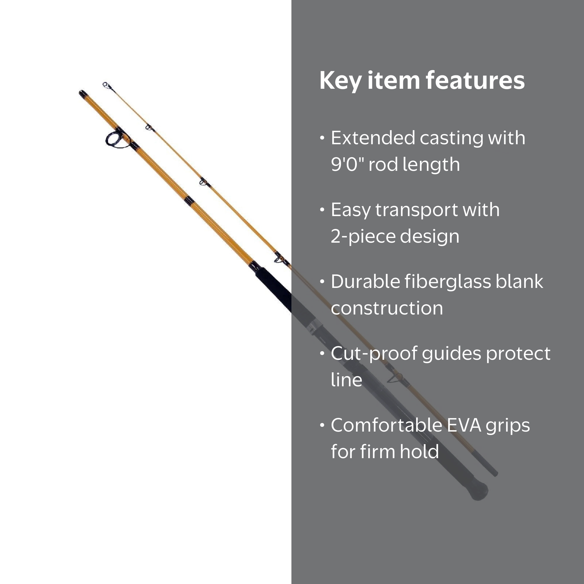 Daiwa FTS902MFS Surf Fishing Rod - Fiberglass - 90 Length