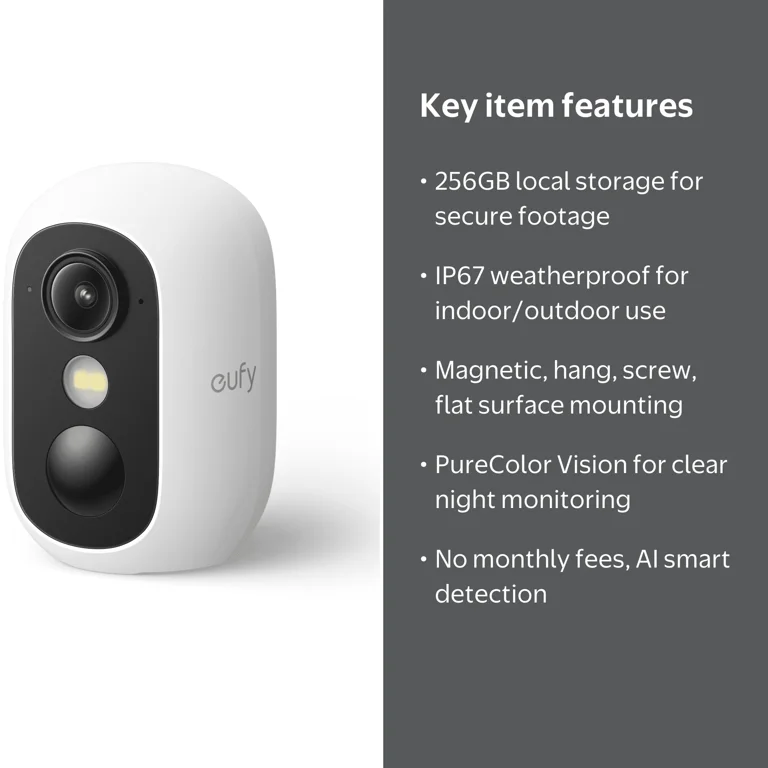 eufy Security eufyCam C35 Wireless Security Camera, Outdoor Indoor