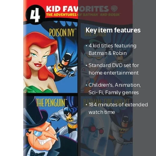 4 Kid Favorites: Adventures of Batman & Robin (DVD Set) [DVD
