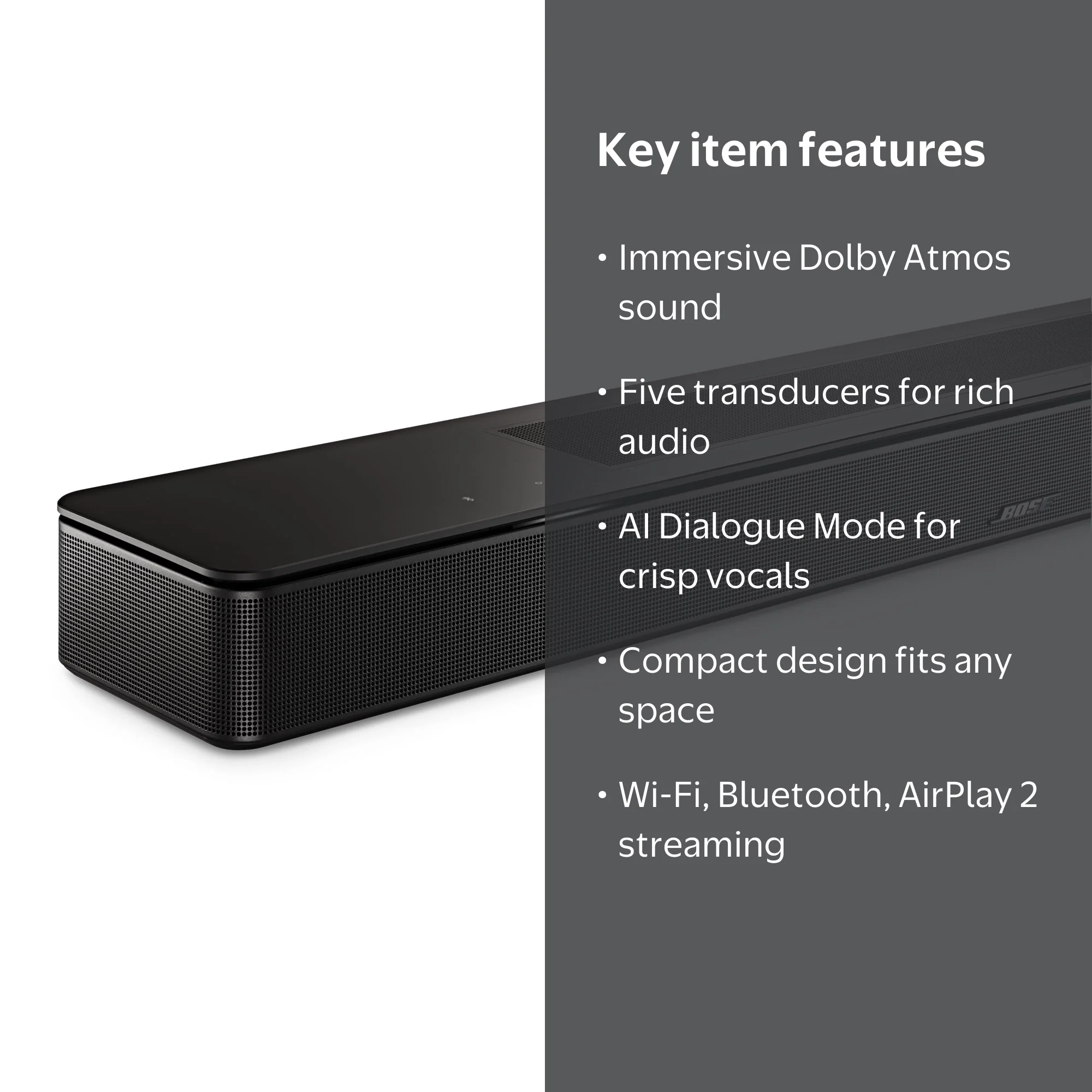 Free Shipping! Bose Smart Soundbar 550, Dolby Atmos Sound Bar