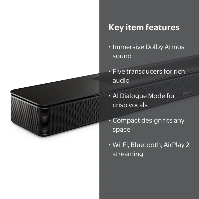 Free Shipping! Bose Smart Soundbar 550, Dolby Atmos Sound Bar