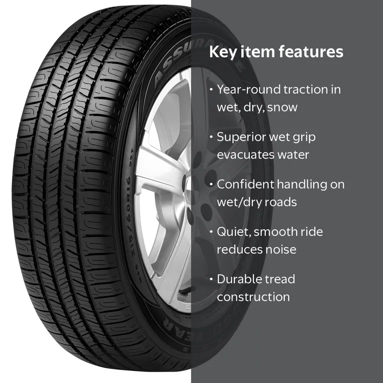 Goodyear, Assurance All-Season Passenger Tire, 225/60R17, 99T