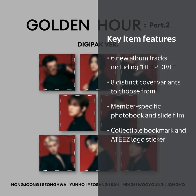ATEEZ - GOLDEN HOUR : PART.2 - Digipak CD - Walmart.com
