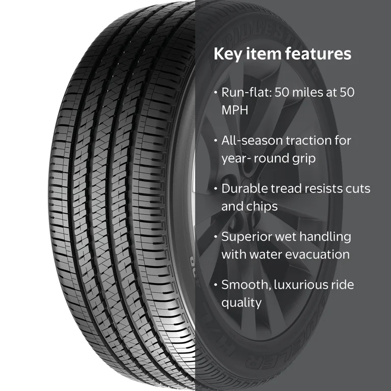 Bridgestone, Passenger Tire, All Season, 235/55R19, Black