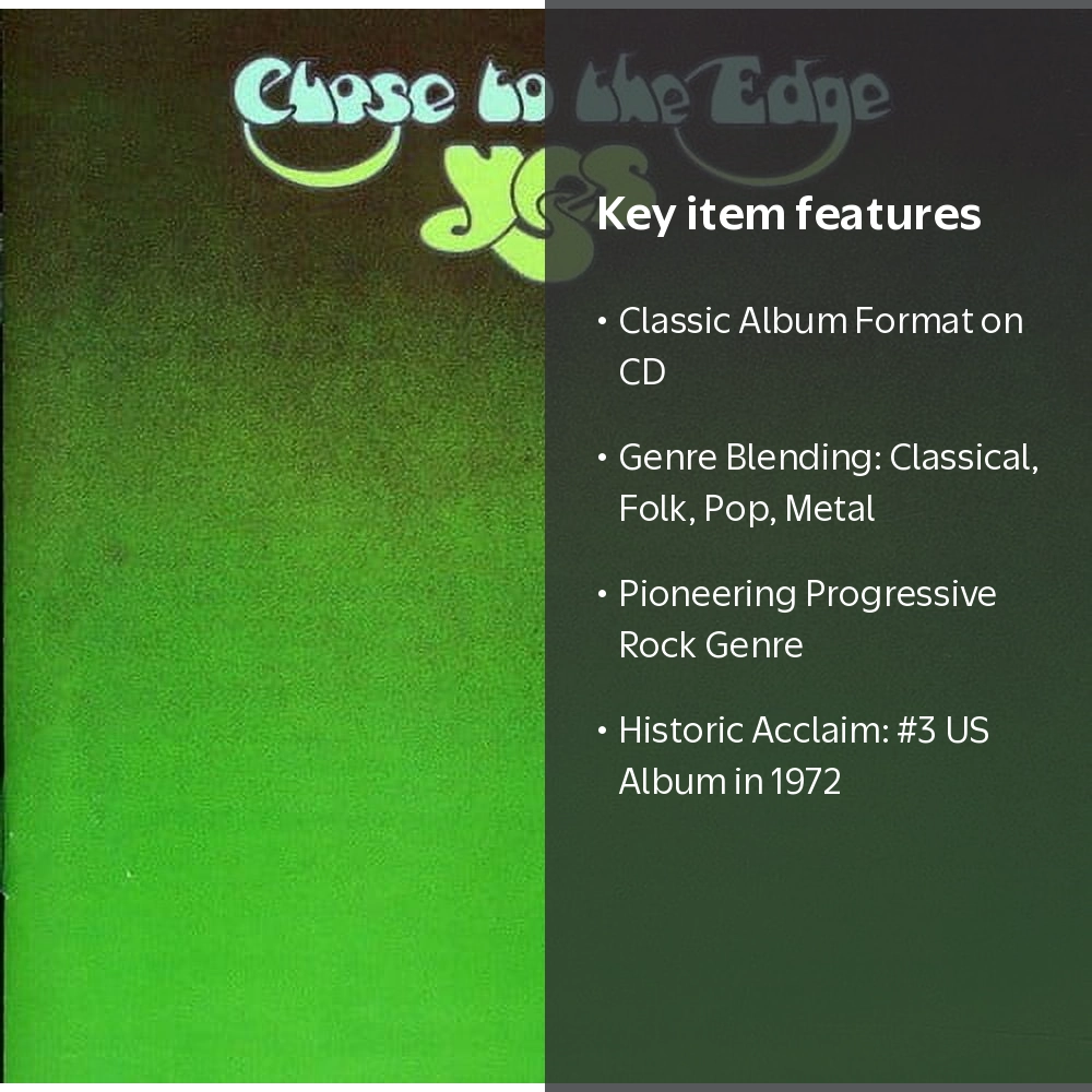 Yes - Close to the Edge - Music & Performance - CD - Walmart.com