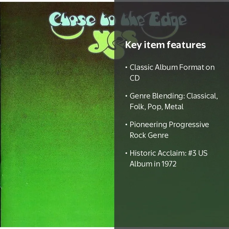 Yes - Close to the Edge - Music & Performance - CD - Walmart.com