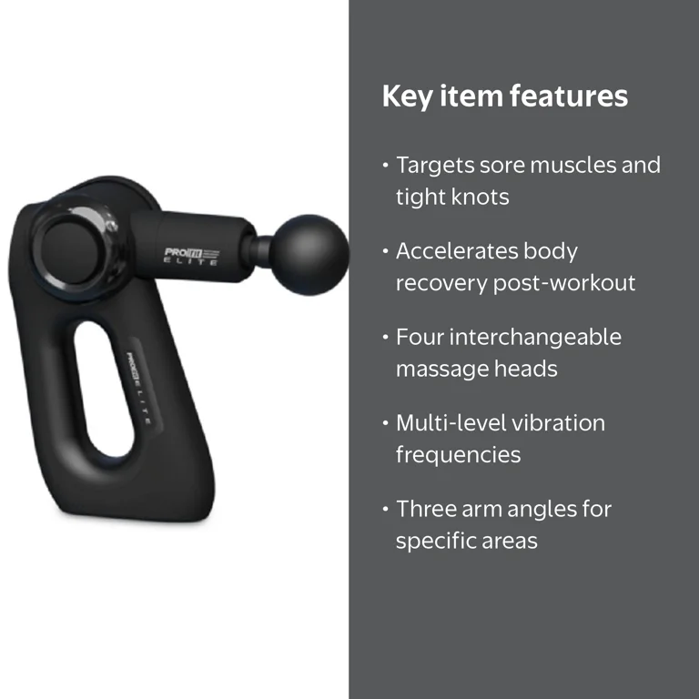 Tzumi, Muscle Gun Elite, 8034, Black with 4 Attachments - Walmart.com