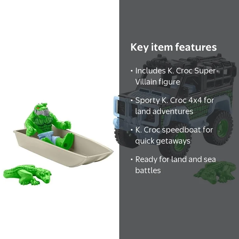 DC Super Friends Imaginext K. Croc & 4x4 Figure Set - Walmart.com