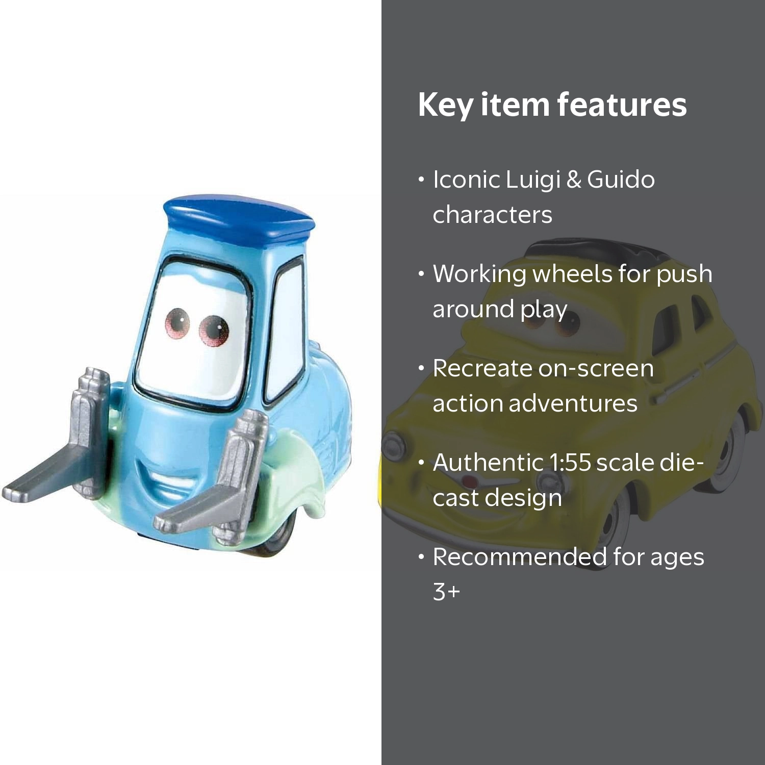 Disney Pixar Cars Luigi & Guido Car Play Vehicles - Walmart.com