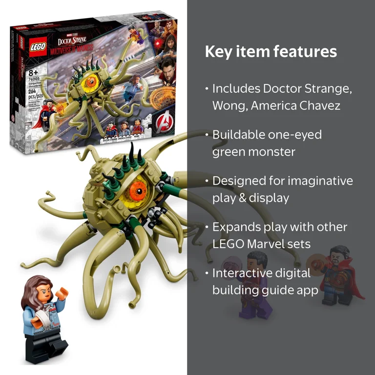 LEGO Marvel Gargantos Showdown 76205, Kit with Doctor Strange